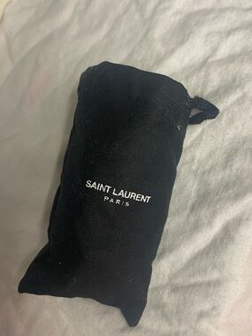 Saint Laurent White Shoe Laces